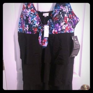 Woman’s one piece bathing suit.